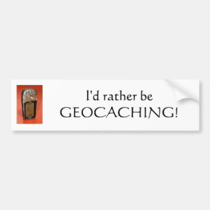 Coche Pegatina para el parachoques de Geocaching