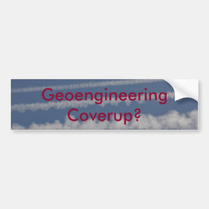 Coche Pegatina para el parachoques de Geoengineering y