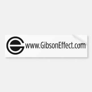 Coche Pegatina para el parachoques de GibsonEffect