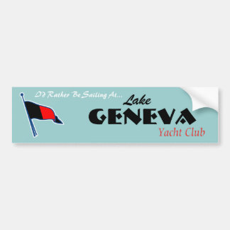Coche Pegatina para el parachoques de Ginebra Burgee