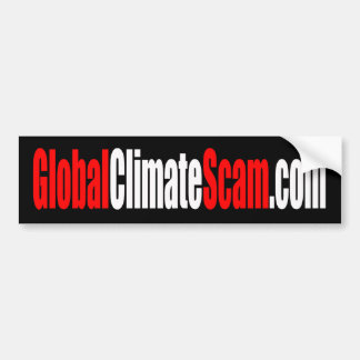 Coche Pegatina para el parachoques de GlobalClimateScam