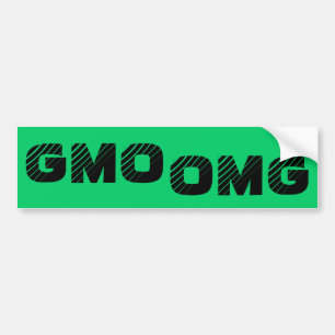 Coche Pegatina para el parachoques de GMO OMG