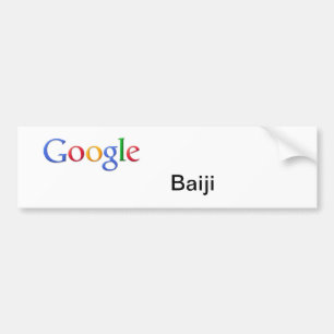 Coche Pegatina para el parachoques de Google Baiji