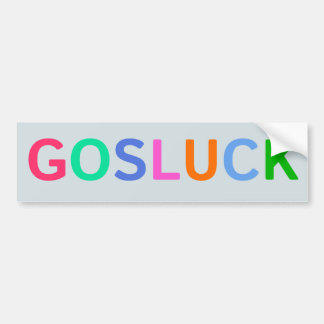 Coche Pegatina para el parachoques de GOSLUCK