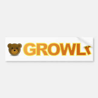 Coche Pegatina para el parachoques de GROWLr