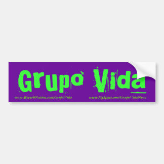 Coche Pegatina para el parachoques de Grupo Vida