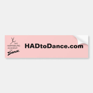 Coche pegatina para el parachoques de HADtoDance.com