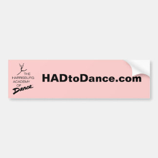 Coche pegatina para el parachoques de HADtoDance.com