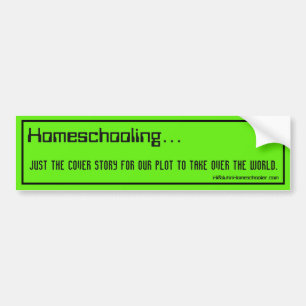 Coche Pegatina para el parachoques de Homeschool - asuma