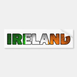 Coche Pegatina para el parachoques de Irlanda