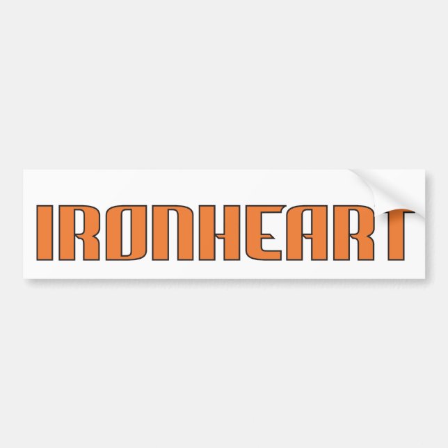 Coche Pegatina para el parachoques de Ironheart (Frente)