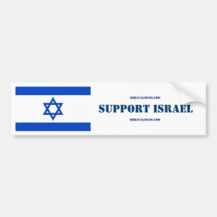 Coche Pegatina para el parachoques de Israel de la ayuda
