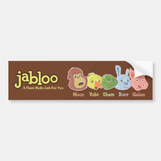 Coche Pegatina para el parachoques de Jabloo Brown