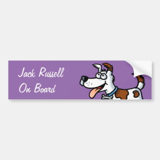 Coche Pegatina para el parachoques de Jack Russell