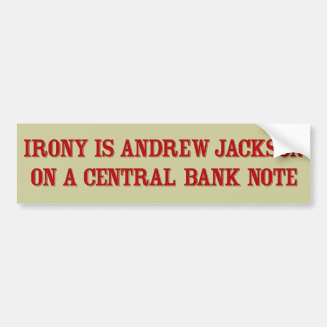 Coche Pegatina para el parachoques de Jackson de la (Frente)