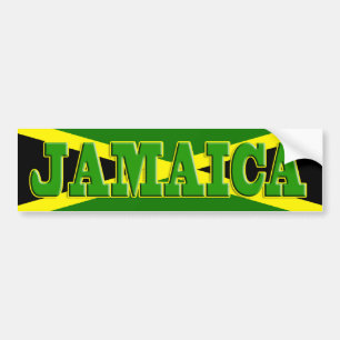 Coche Pegatina para el parachoques de Jamaica