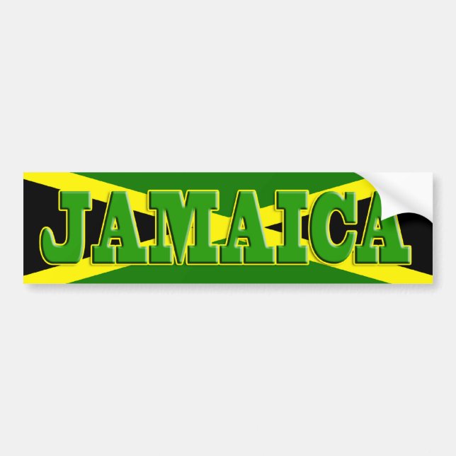 Coche Pegatina para el parachoques de Jamaica (Frente)