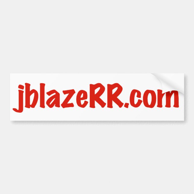 Coche pegatina para el parachoques de jblazeRR.com (Frente)