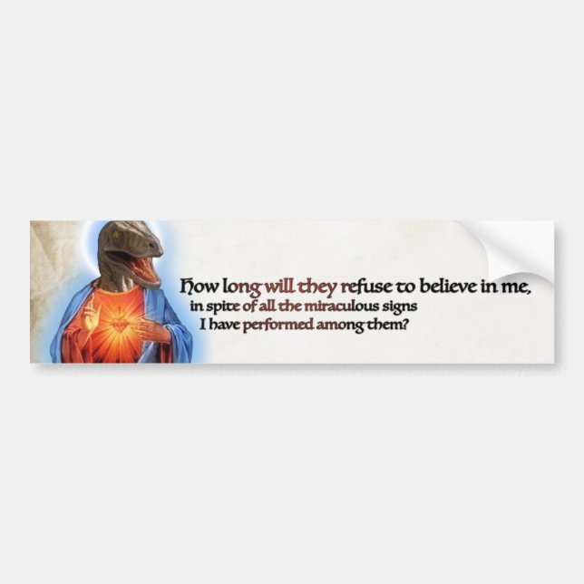 Coche Pegatina para el parachoques de Jesús del rapaz (Frente)