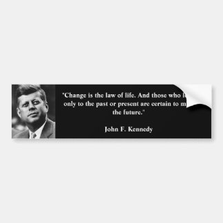 Coche Pegatina para el parachoques de JFK