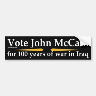Coche Pegatina para el parachoques de John McCain del