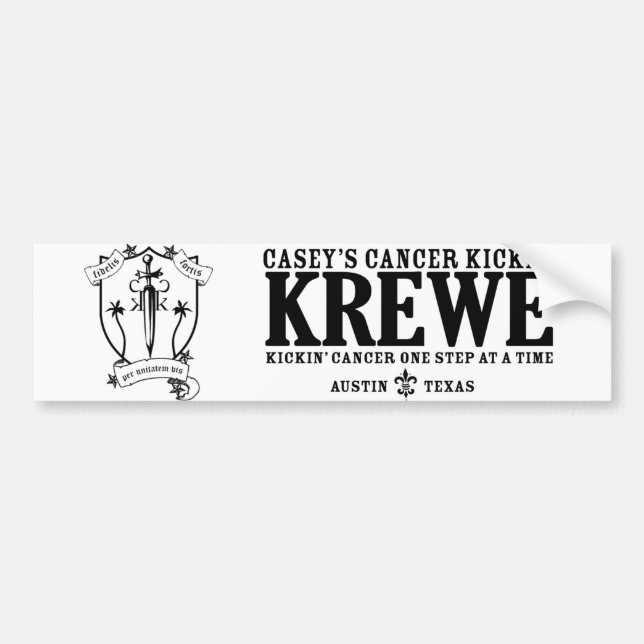 Coche Pegatina para el parachoques de Krewe (Frente)