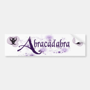 Coche Pegatina para el parachoques de la abracadabra W