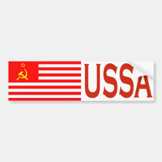 Coche Pegatina para el parachoques de la bandera de USSA
