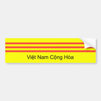 Coche Pegatina para el parachoques de la bandera de VNCH