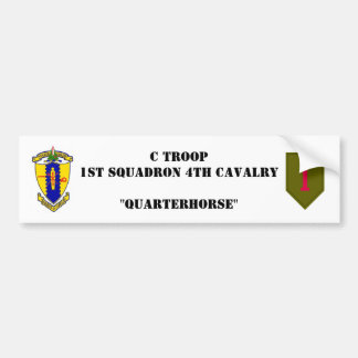 Coche Pegatina para el parachoques de la C-Tropa