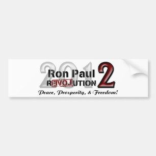 Coche Pegatina para el parachoques de la campaña de Ron