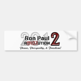 Coche Pegatina para el parachoques de la campaña de Ron