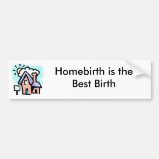 Coche Pegatina para el parachoques de la Casa-Homebirth