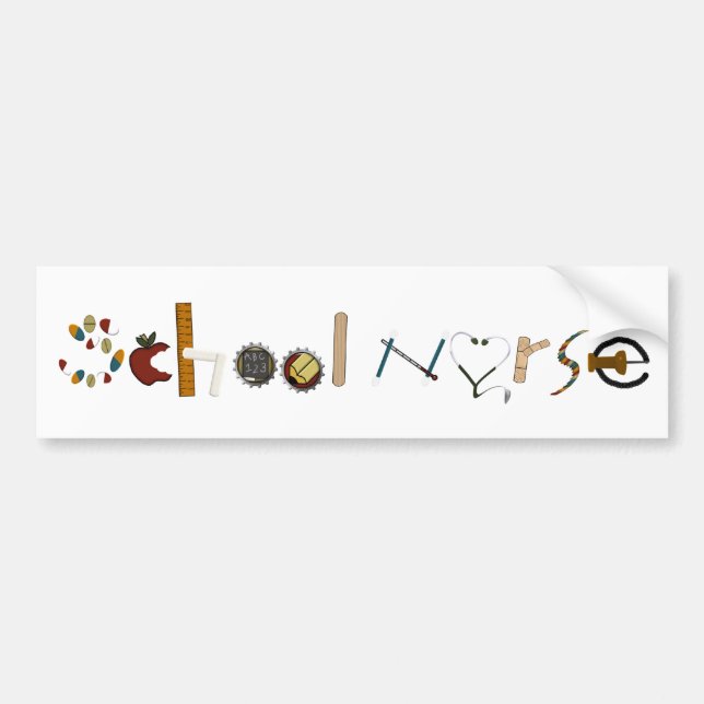 Coche Pegatina para el parachoques de la enfermera de la (Frente)