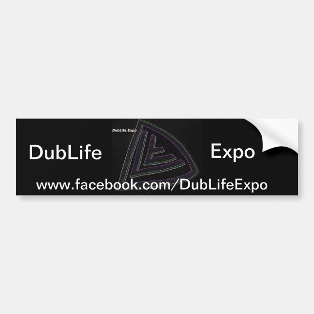 Coche Pegatina para el parachoques de la expo de DubLife (Frente)
