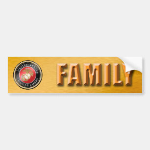 Coche Pegatina para el parachoques de la familia del