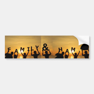 Coche Pegatina para el parachoques de la familia y del