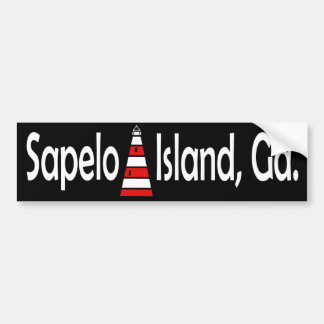 Coche Pegatina para el parachoques de la isla de Sapelo
