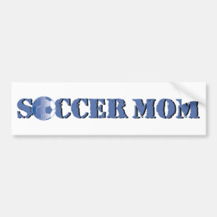 Coche Pegatina para el parachoques de la mamá del fútbol
