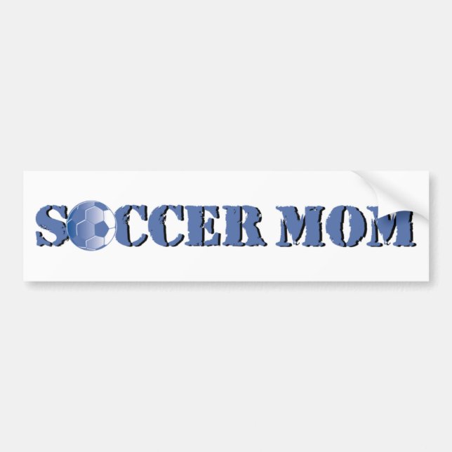 Coche Pegatina para el parachoques de la mamá del fútbol (Frente)