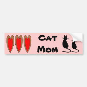Coche Pegatina para el parachoques de la mamá del gato
