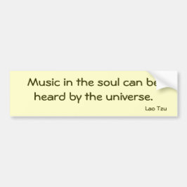 Coche Pegatina para el parachoques de la música