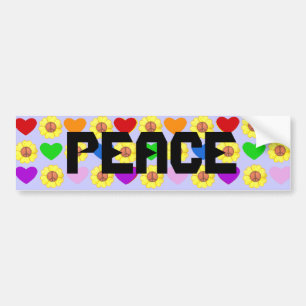 Coche Pegatina para el parachoques de la paz del arco