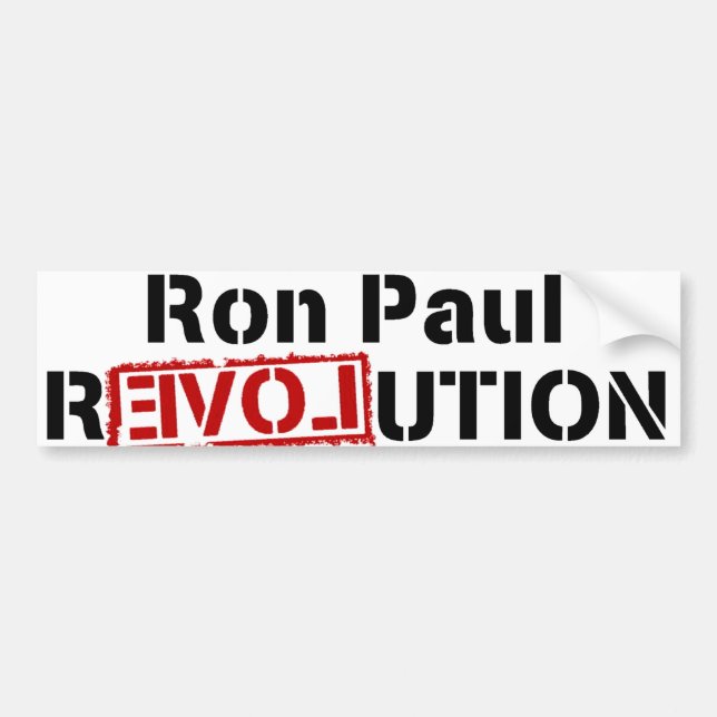 Coche Pegatina para el parachoques de la revolución de (Frente)