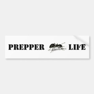 Coche Pegatina para el parachoques de la vida de Prepper