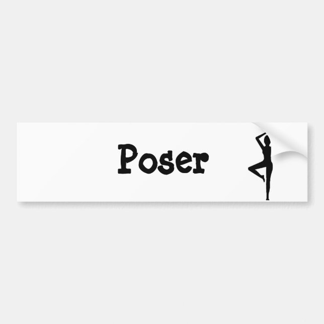 Coche Pegatina para el parachoques de la yoga (Frente)