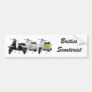 Coche Pegatina para el parachoques de Lambretta