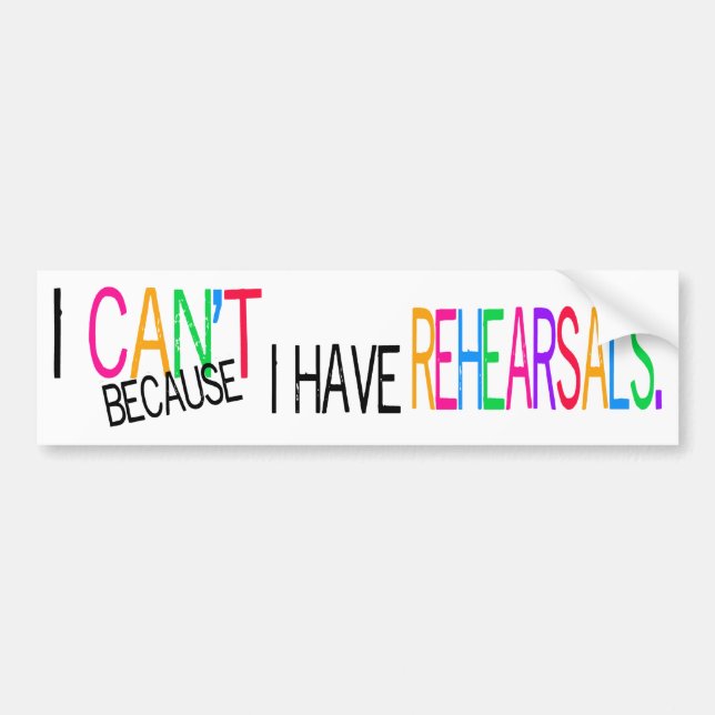 Coche Pegatina para el parachoques de las artes (Frente)