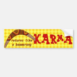 Coche Pegatina para el parachoques de las karmas