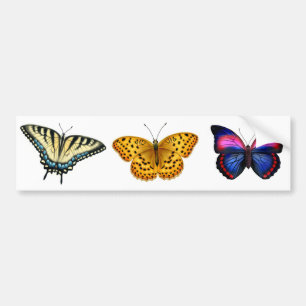 Coche Pegatina para el parachoques de las mariposas